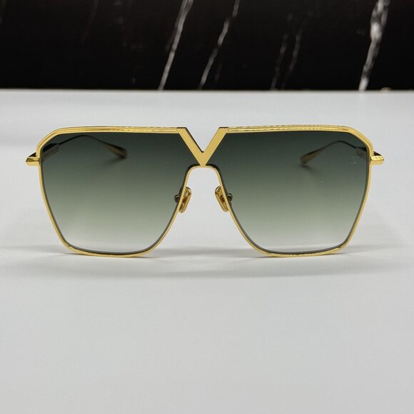 NEW VALENTINO SUNGLASSES GOLD WOMEN VALENTINO V-GOLD SHIELD VLS-137C main image 9